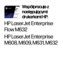 HP 37X original black LaserJet XL toner cartridge