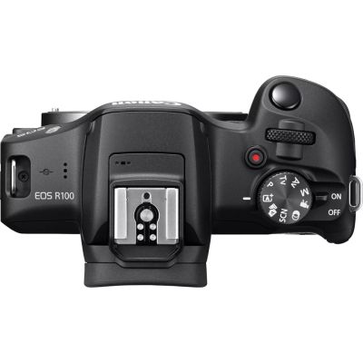 6. Canon EOS R100 Mirrorless Camera + RF-S 18-45mm F4.5-6.3 IS STM Lens Megapixel 24.1 MP ISO Sensitivity (max) 12800 Display Diagonal 3.0 Wi-Fi Network Auto, Manual CMOS Sensor Black