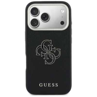 3. Guess FW Resin Logo Case for iPhone 17 Pro - Black