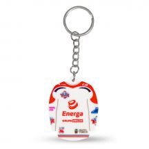 KH Toruń hockey jersey keychain (Home) SREBBREKH-KHT