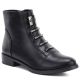 Women's black flat ankle boots M.Daszyński SA62-126
