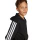 15. adidas Essentials Full-Zip Kids' Sweatshirt Black and White JD6494