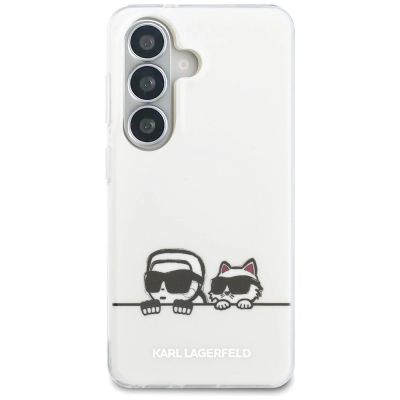 2. Karl Lagerfeld IML Peekaboo Karl&Choupette MagSafe Case for Samsung Galaxy S26 - Transparent