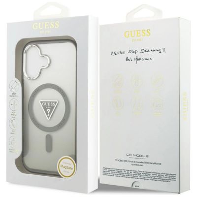 8. Guess IML Gradient Triangle Logo MagSafe case for iPhone 17 - olive