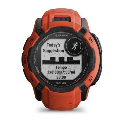 6. Garmin Instinct 2X SOLAR Sports Watch Red