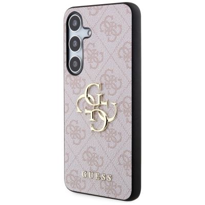 2. Guess 4G Big Metal Logo Case for Samsung Galaxy S24 - Pink