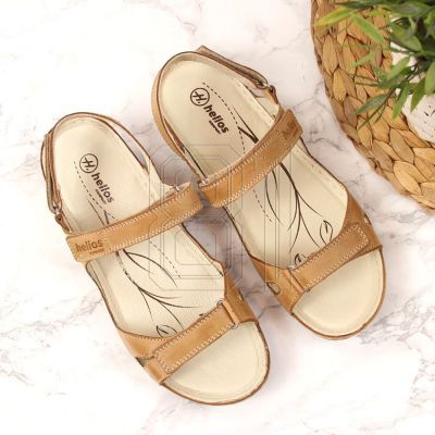 5. Comfortable brown leather sandals W Helios 205