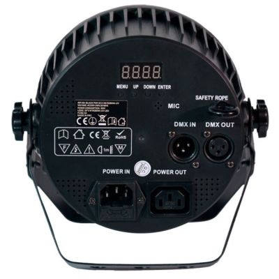 4. LIGHT4ME BLACK PAR 30x3W RGBA-UV LED - LED Stage Spotlight