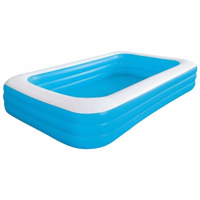 4. FAMILY INFLATABLE POOL RECTANGULAR 3-RING 305x183x56CM 10184