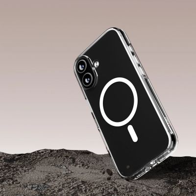 8. Puro Impact Clear D3O TPU+PC MagSafe Compatible Case for iPhone 17 - Transparent