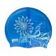 SHEPA silicone bathing cap, blue graphics, B4