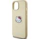 6. Hello Kitty Leather Kitty Head MagSafe case for iPhone 15 - gold