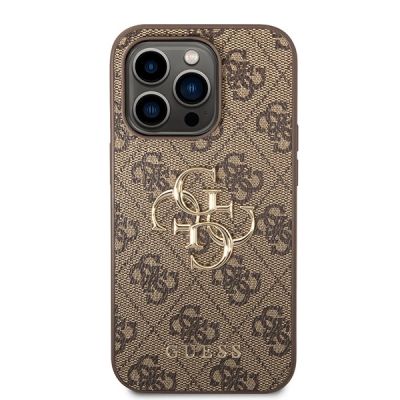 3. Guess GUHCP15X4GMGBR iPhone 15 Pro Max 6.7" brown/brown hardcase 4G Big Metal Logo