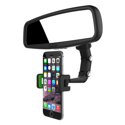 8. Adjustable car rearview mirror holder for smartphone