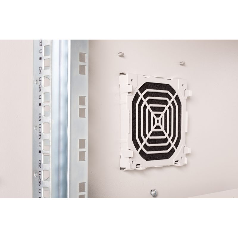 24. Digitus 19" 7U wall-mounted network cabinet 600x600, solid door, gray, undivided, assembled, IP55, 100kg