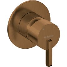 Concealed shower tap without shower diverter