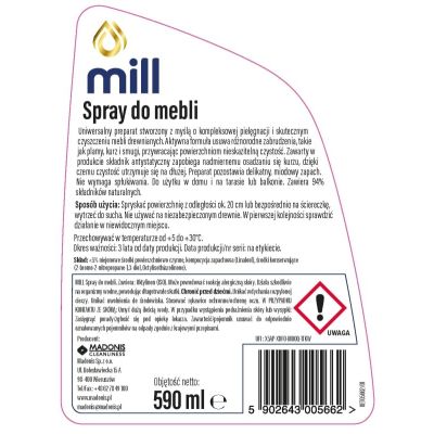2. MILL Clean Spray for furniture 590 ml