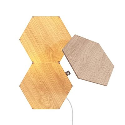 2. Nanoleaf Elements Wood Look Hexagons Expansion Pack (3 panels)