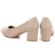 3. Women's Sergio Leone PB404 coffee block heel pumps