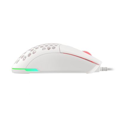7. Genesis Krypton 750 Light 8000 DPI Gaming Mouse PAW3333 RGB White Gaming Mouse