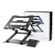 5. Wozinsky WRS-CPY75DSB Aluminum Laptop and Tablet Stand + Free Smartphone Stand - Black
