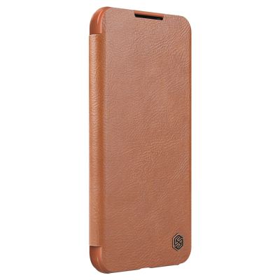 6. Nillkin Qin Leather Pro Case Case for Samsung Galaxy S22+ (S22 Plus) Camera Protector Holster Cover Flip Case Brown