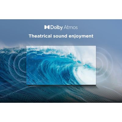 6. TCL 43P7K QLED 40" 4K Ultra HD Google TV Dolby Atmos DVB-T2 Metallic