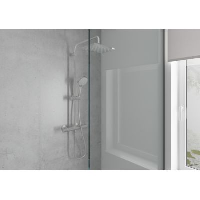4. Hansgrohe Showerpipe 230 shower system 2 heads Wall Black