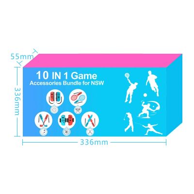 19. Nintendo Switch Sports 10-in-1 Family Accessory Pack - Red and Blue