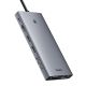 3. HUB Baseus PortalJoy Series 13in1 USB-C - 2x HDMI / DP / VGA / USB-A 3.1 / USB-C 3.1 / USB-A 2.0 / PD / RJ45 / SD / TF / AUX - gray