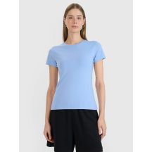 Slim T-shirt with print for women 4F 4FWMM00TTSHF2674-32S