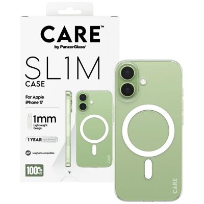 4. CARE by PanzerGlass SL1M MagSafe Case for iPhone 17 - Transparent