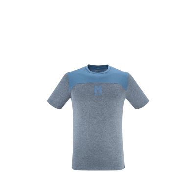 MILLET Men's T-Shirt Seneca Heather Ts Ss M Gray Blue