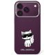 Karl Lagerfeld Smooth Choupette Sketch MagSafe case for iPhone 17 Pro / 18 Pro - burgundy