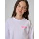3. Girls' loose T-shirt with print 4F 4FJRSS26TTSHF3910-10S