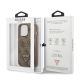 8. Guess 4G Triangle Logo Cardslot Case for iPhone 13 Pro / 13 - Brown