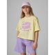Loose T-shirt with a girl's print 4F 4FJRSS26TTSHF3908-72S