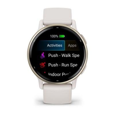 6. Garmin Vivoactive 5 42mm Cream Gold Watch