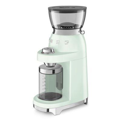 4. Smeg Kaffeem?hle CGF03PGEU, 15 Mahlgrade, 240g Bohnenbeh., 150W, Hellgr?n
