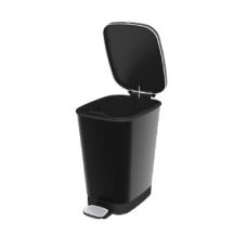 KIS 8071800 1784 Rectangular Waste Bin Black