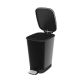 KIS 8071800 1784 Rectangular Waste Bin Black