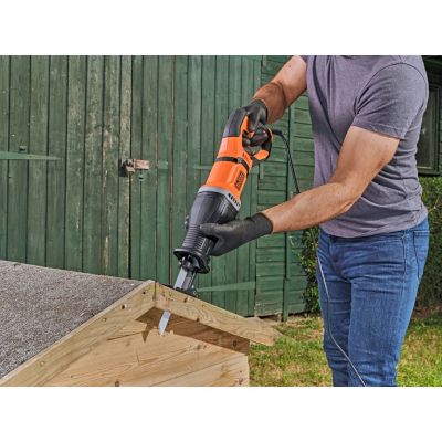 13. Black&Decker BES301-QS Reciprocating Saw 2800spm 750W (1798340) Black, Orange