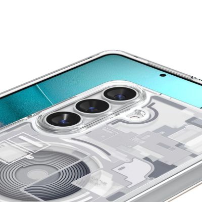 7. Spigen Ultra Hybrid Mag MagSafe Case for Samsung Galaxy S26 Zero One - Clear and White