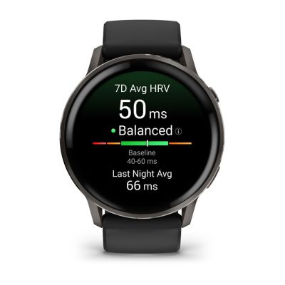 11. GARMIN Venu 4 45mm Black Slate smartwatch