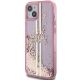 2. Guess Liquid Glitter Gold Stripes case for iPhone 15 Plus / 14 Plus - pink