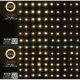 43. CHRISTMAS TREE LIGHTS LIGHT CURTAIN OUTSIDE/INTERNAL 144 LED 120X120CM WITH REMOTE CONTROL WARM WHITE