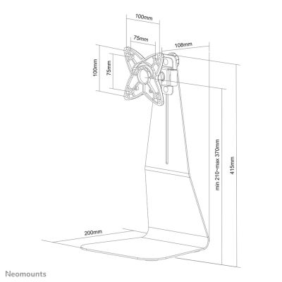 2. NEWSTAR FPMA-D850BLACK desk mount for monitor