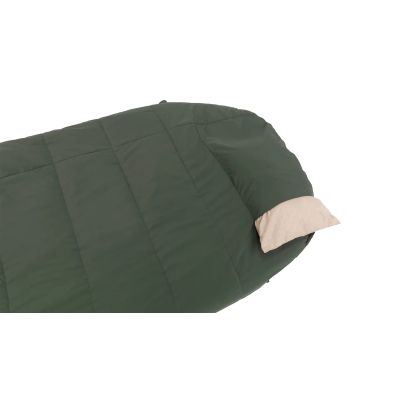 3. Outwell Caldera Lux Adult Semi-Rectangular Sleeping Bag Polyester Green