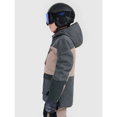 9. Children's snowboard jacket 10000 membrane 4F 4FJRAW25TTJAU1039-82S