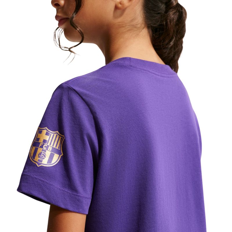 4. Nike FC Barcelona kids' t-shirt purple IQ5007 504